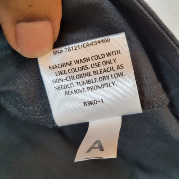 Eileen Fisher Womens Slim Ankle Trouser Pant Size Large Black Organic Cotton - Picture 8 of 13